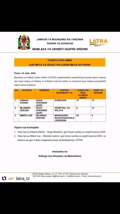 Plots for sale at Kibaha, Pwani