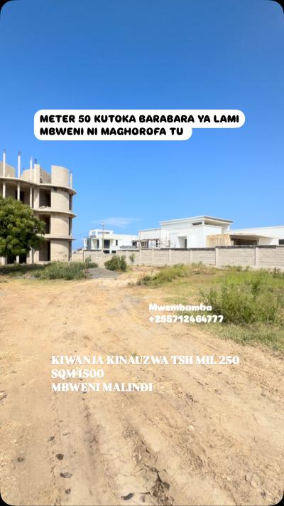 Kiwanja kinauzwa Mbweni, Dar Es Salaam