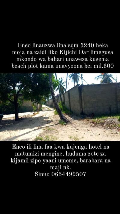 Plots for sale at Kijichi, Dar Es Salaam