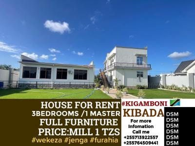 3 Bedrooms House/Apartment for Rent at Kigamboni, Dar Es Salaam