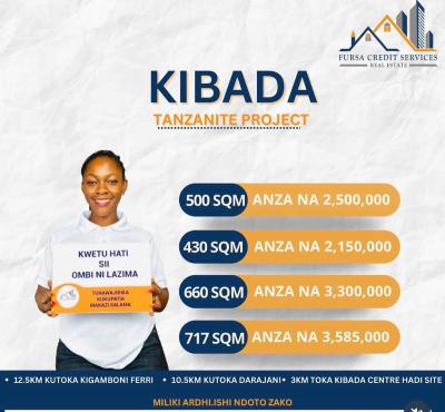 Plots for sale at Kibada, Dar Es Salaam