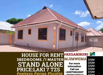 3 Bedrooms House for Rent at Mjimwema, Dar Es Salaam