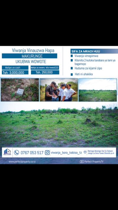 Plots for sale at Bagamoyo, Mbeya