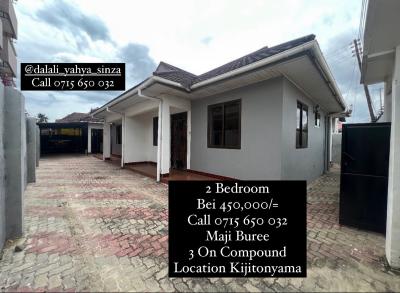 2 Bedrooms House/Apartment for Rent at Kijitonyama, Dar Es Salaam