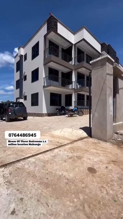 Nyumba/Apartment ya vyumba vitatu inapangishwa Makongo, Dar Es Salaam