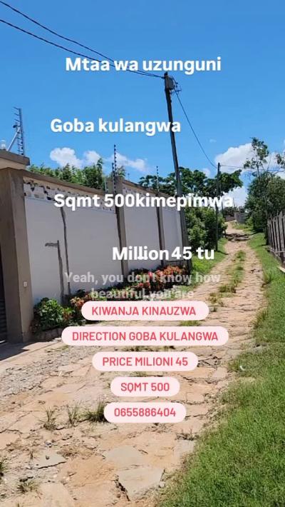 Plot for sale at Goba, Dar Es Salaam