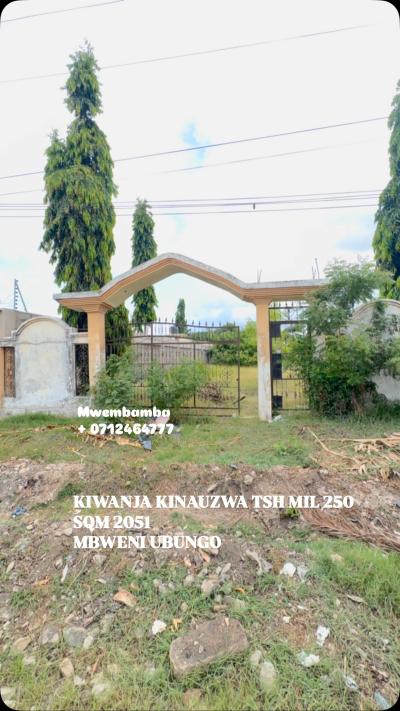 Plot for sale at Mbweni, Dar Es Salaam