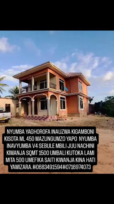 4 Bedrooms House for sale at Kigamboni, Dar Es Salaam