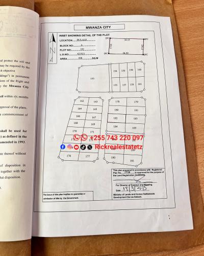 Plot for sale at Buhongwa, Mwanza