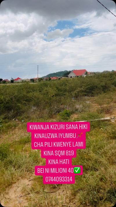 Kiwanja kinauzwa Iyumbu, Dodoma