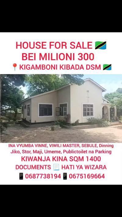 4 Bedrooms House for sale at Kigamboni, Dar Es Salaam