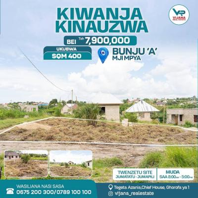 Plots for sale at Bunju, Dar Es Salaam