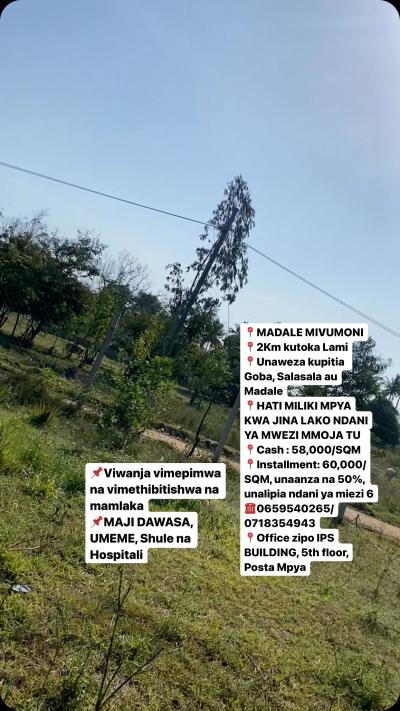 Plots for sale at Madale, Dar Es Salaam