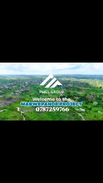 Plots for sale at Mabwepande, Dar Es Salaam