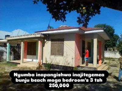 Nyumba ya vyumba vitatu inapangishwa Bunju, Dar Es Salaam