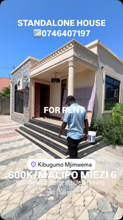 Nyumba/Apartment ya vyumba vitatu inapangishwa Kigamboni, Dar Es Salaam