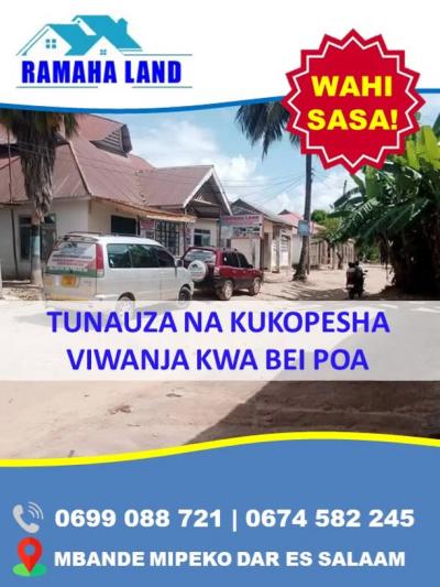 Plots for sale at Mbagala, Dar Es Salaam