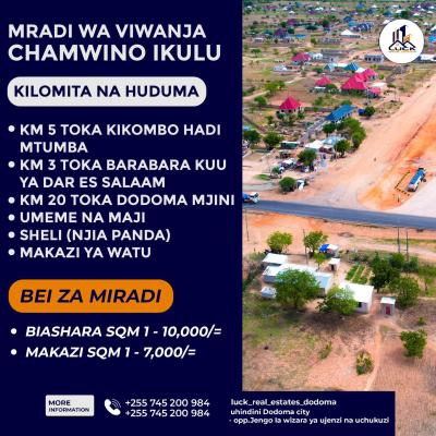 Plots for sale at Kikombo, Dodoma