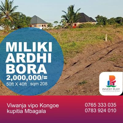 Plots for sale at Mwandege, Pwani