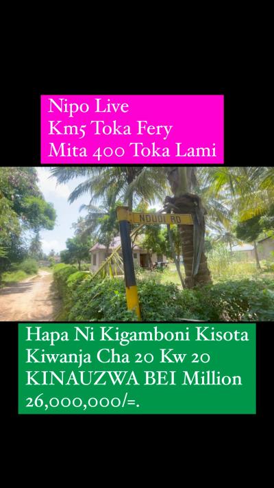 Plot for sale at Kigamboni, Dar Es Salaam