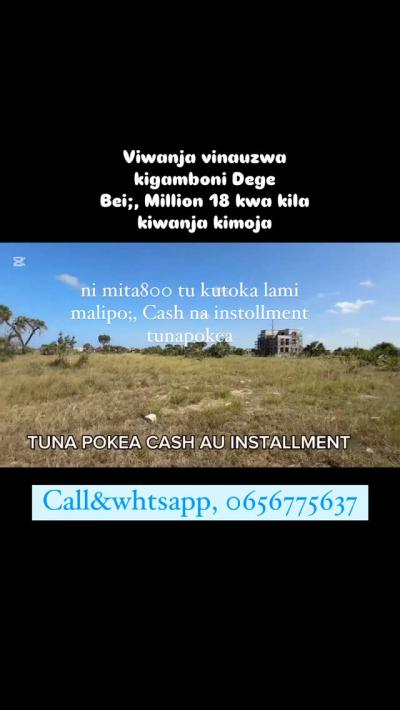 Plots for sale at Kigamboni, Dar Es Salaam