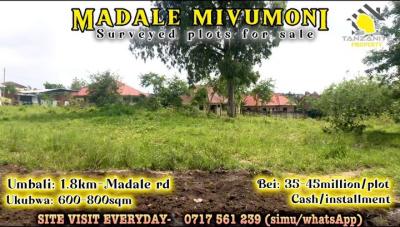 Plots for sale at Madale, Dar Es Salaam