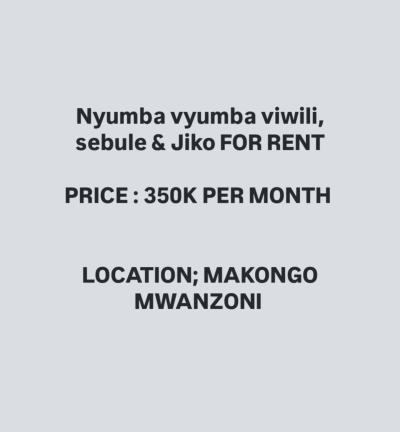 Nyumba/Apartment ya chumba kimoja inapangishwa Makongo, Dar Es Salaam