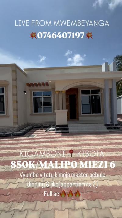 3 Bedrooms House for Rent at Kigamboni, Dar Es Salaam