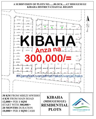 Plots for sale at Kibaha, Pwani