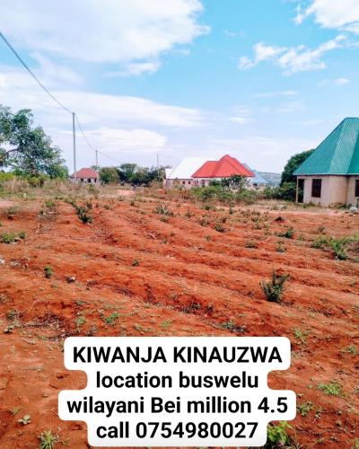 Plot for sale at Buswelu, Mwanza