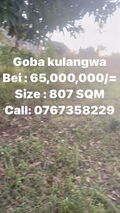 Plots for sale at Goba, Dar Es Salaam