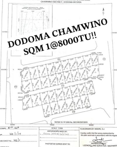 Viwanja vinauzwa Chamwino, Dodoma