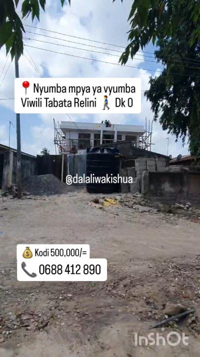 Nyumba ya vyumba viwili inapangishwa Tabata, Dar Es Salaam