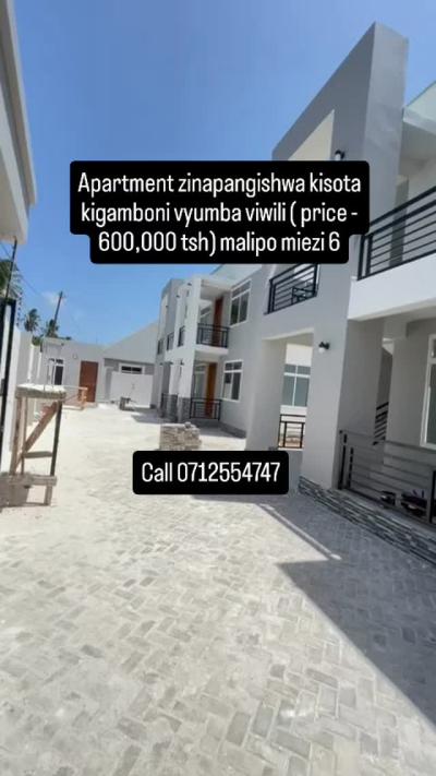 2 Bedrooms House/Apartment for Rent at Kigamboni, Dar Es Salaam