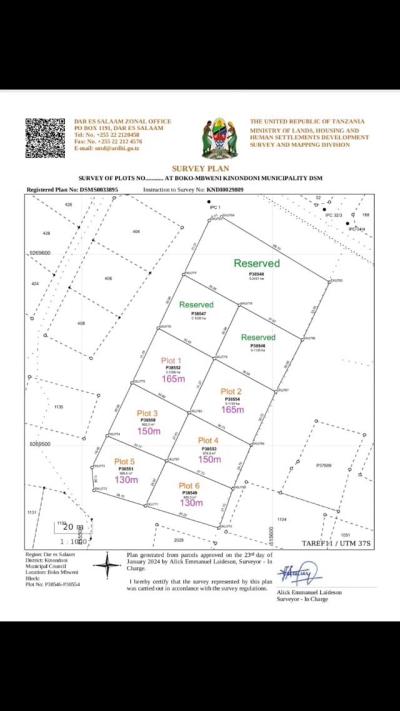 Plots for sale at Kigamboni, Dar Es Salaam