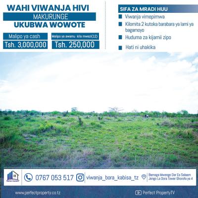 Plots for sale at Bagamoyo, Mbeya