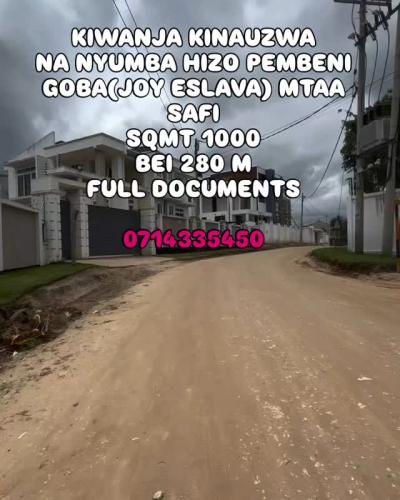 Plot for sale at Goba, Dar Es Salaam