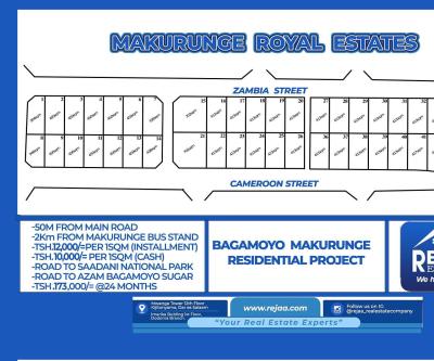 Plot for sale at Bagamoyo, Mbeya