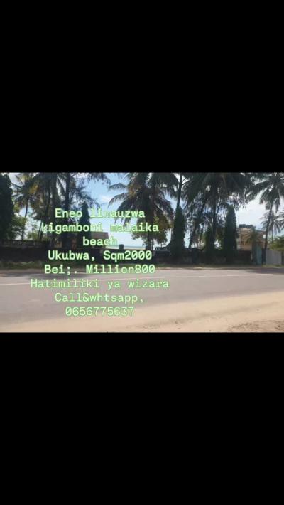 Plot for sale at Kigamboni, Dar Es Salaam