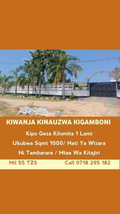 Kiwanja kinauzwa Kigamboni, Dar Es Salaam