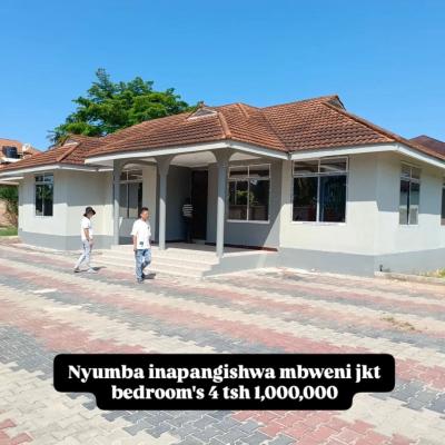 4 Bedrooms House for Rent at Mbweni, Dar Es Salaam