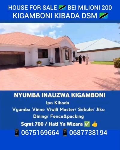 4 Bedrooms House for sale at Kigamboni, Dar Es Salaam