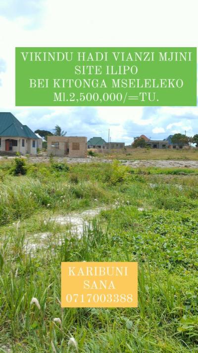 Plots for sale at Vikindu, Pwani