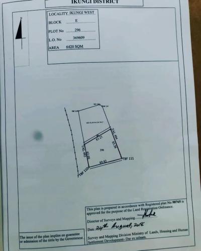 Plot for sale at Ikungi, Singida