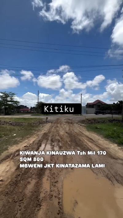 Plot for sale at Mbweni, Dar Es Salaam