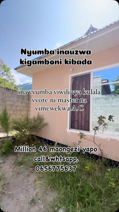 2 Bedrooms House for sale at Kigamboni, Dar Es Salaam