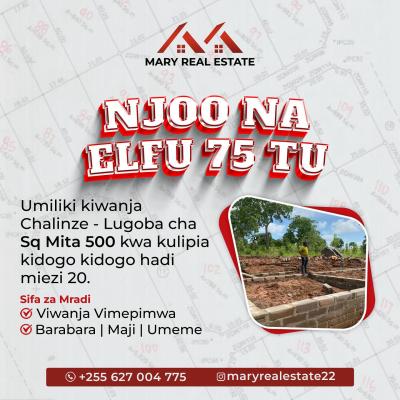 Plots for sale at Lugoba, Pwani