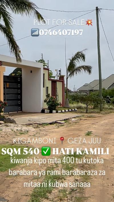 Plot for sale at Kigamboni, Dar Es Salaam