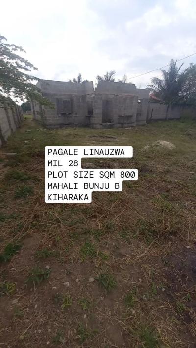 Kiwanja kinauzwa Mapinga, Pwani