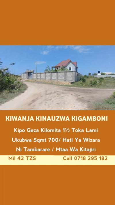 Plot for sale at Kigamboni, Dar Es Salaam